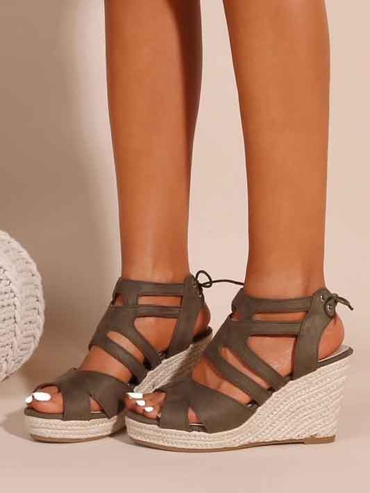 Isabelle - Søde sandaler med kilehæl